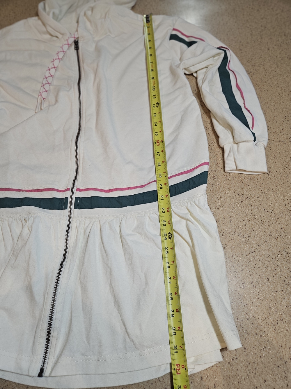 Daily Practice Sweatshirt Varsity Twofer Mini Dress - Picture 4 of 6